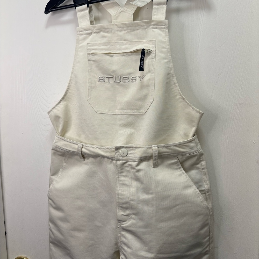 Stussy Off-White Convertible Overalls with Logo